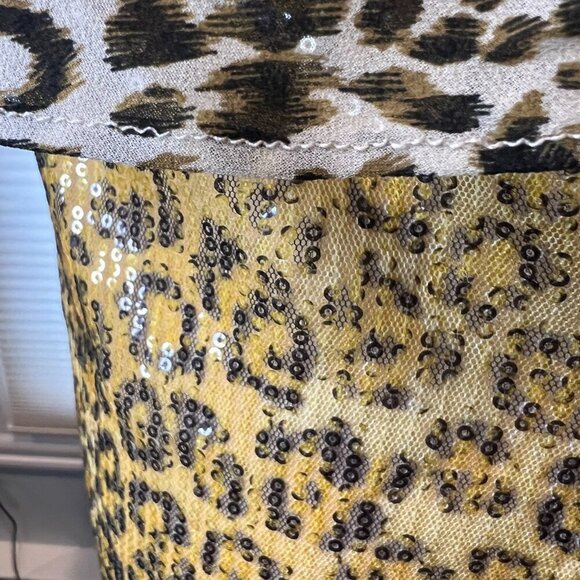 NWT Endless Rose Spangle Leopard Pattern Dress, Size Medium - Picture 13 of 16